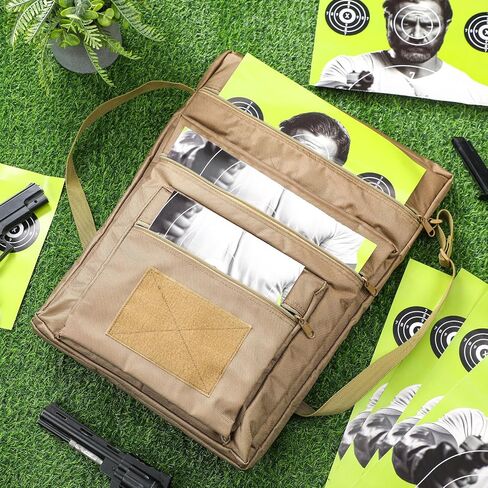 Range Target Carry Case for Shooting Range Bag with 3 Zipper Pockets Front Waterproof Accessory Pouch for Shooting Convenient Carrying in Saudi Arabia