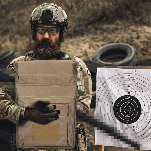 Range Target Carry Case for Shooting Range Bag with 3 Zipper Pockets Front Waterproof Accessory Pouch for Shooting Convenient Carrying in Saudi Arabia