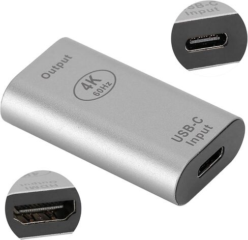محول من النوع C إلى HDMI أنثى إلى أنثى مع محول فيديو صغير 4K 60 هرتز لأنظمة Windows in Saudi Arabia