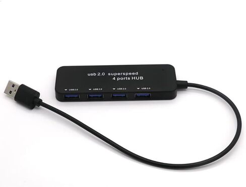 4-in-1 USB 2.0 Hub with 4 Ports, Ultra-Fast 480Mbps Data Transfer, Stable and Reliable Performance, Compact and Portable Design for Laptop, PC, MacBook, and More in Saudi Arabia