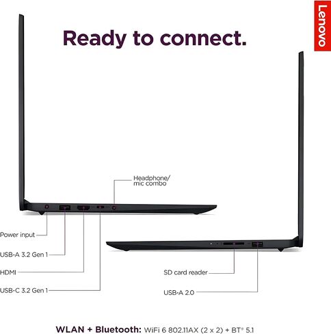 Lenovo IdeaPad 15.6" Touchscreen Business Laptop, Microsoft Office Included, Intel Core i5-1335U 10-core Processor(Beats i7-1255U), 40GB RAM, 1TB SSD, IPS Touch Display, Windows 11 Home, WOWPC USB in Saudi Arabia
