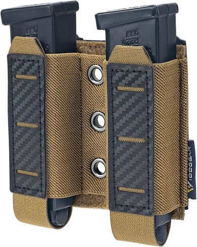 IDOGEAR مسدس ماج الحقيبة مجلة الحقيبة مول 9MM مزدوجة المكدس مجلة مرنة الحافظة مع لوحة حلقة داخلية قطع الليزر هارد ماج الناقل in Saudi Arabia