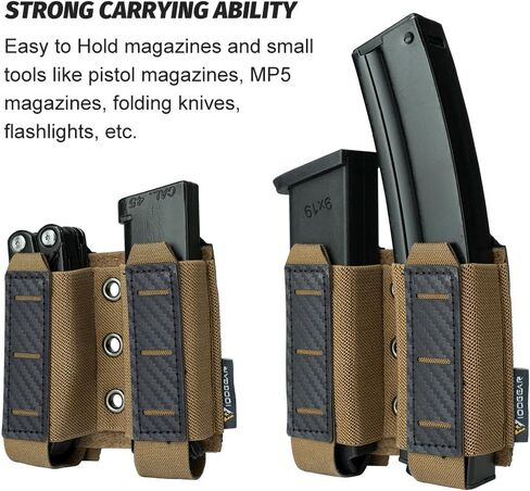 IDOGEAR مسدس ماج الحقيبة مجلة الحقيبة مول 9MM مزدوجة المكدس مجلة مرنة الحافظة مع لوحة حلقة داخلية قطع الليزر هارد ماج الناقل in Saudi Arabia