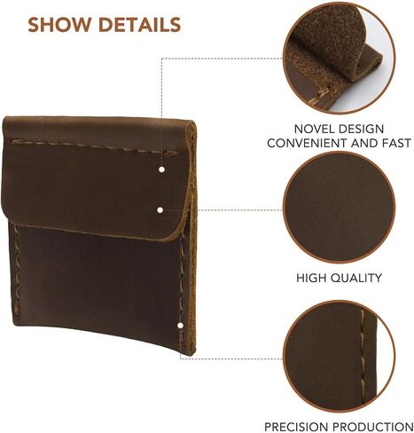 Ringsun Leather Wedding Ring Case, Slim Engagement Pouch, Travel Ring Case, Ring Pouch, Engagement Pouch, Bride & Groom Jewelry Storage,RS09 in Saudi Arabia