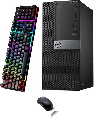Dell Optiplex 7050 Mini Tower PC Desktop Computer | Windows 11 Pro | 16GB RAM | 512GB SSD | Core i5-7500 | USB WiFi+BT | Keyboard | Mouse | No DVD(Renewed) in Saudi Arabia