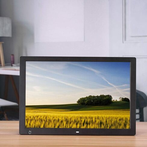 إطار صور رقمي مقاس 17 بوصة - إطار صور رقمي عالي الدقة مع واجهة HDMI، أسود. in Kuwait