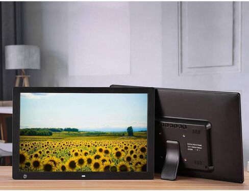 إطار صور رقمي مقاس 17 بوصة - إطار صور رقمي عالي الدقة مع واجهة HDMI، أسود. in Kuwait