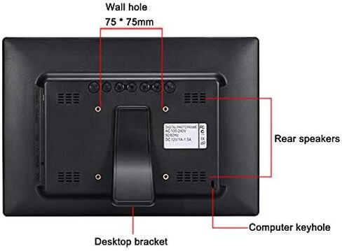 13.3-inch Digital Photo Frame with an IPS Display Supporting 1920x1080 HD Video Playback, a Human Body Sensor, and HDMI 1080P Output. in Saudi Arabia