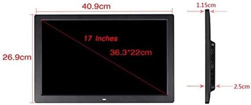Digital Photo Frame, 1440x900 high-Definition IPS Display, Supports 1080P Video, Automatic Rotation, Compatible with SD Card/USB, Includes Remote Control. in Saudi Arabia