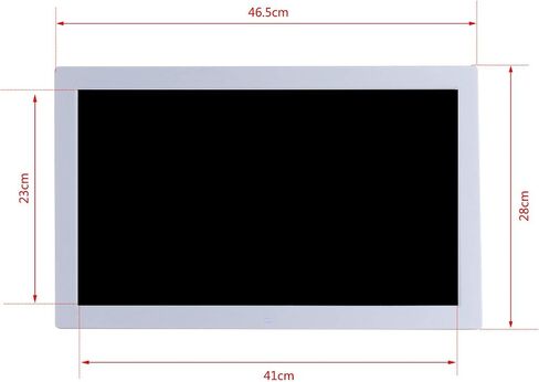 18.5-inch Ultra-Thin Digital Photo Frame - High-Definition LED Music and Video Player with Timer On/Off Function - Black in Saudi Arabia