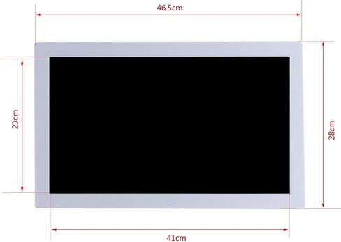 إطار صور رقمي رفيع للغاية مقاس 18.5 بوصة - مشغل موسيقى وفيديو LED عالي الدقة مع وظيفة تشغيل/إيقاف مؤقت - أسود in Kuwait