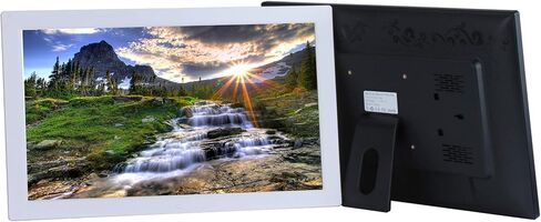 18.5-inch Ultra-Thin Digital Photo Frame - High-Definition LED Music and Video Player with Timer On/Off Function - Black in Saudi Arabia