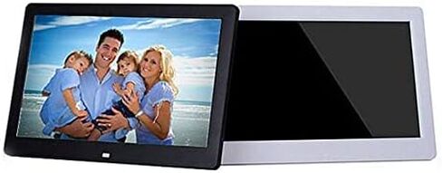 10-inch Ultra-Thin HD Digital Photo Frame - 1024x600 LCD Screen, Stereo Speakers, Motion Sensor, White - Perfect Electronic Wedding Gift in Saudi Arabia
