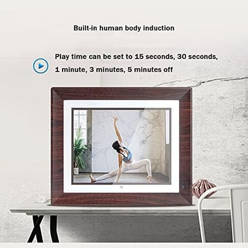 9.1-inch Smart Digital Photo Frame with Remote Control - HD LED Display, 16GB Storage, Clock, Calendar, Automatic Rotation, Motion Sensor in Saudi Arabia