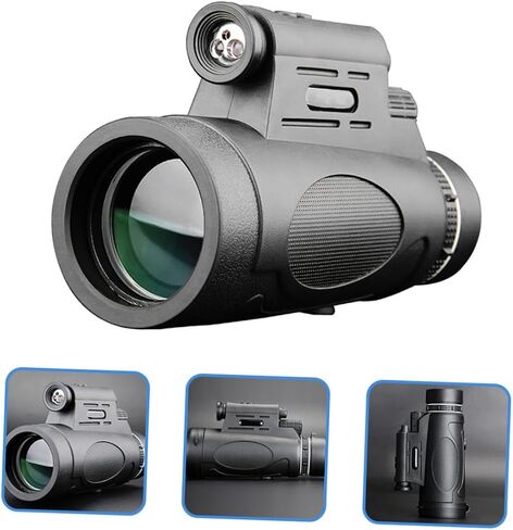 High Magnification Outdoor Monocular Telescope with Focus and Built Light for Camping Hiking and Night Viewing Large Objective Lens for Wide Panoramic View in Saudi Arabia