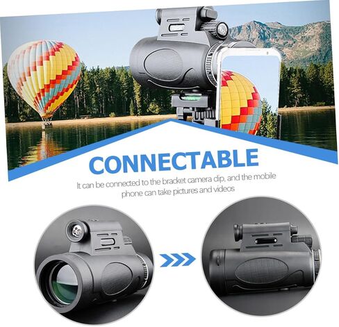 High Magnification Outdoor Monocular Telescope with Focus and Built Light for Camping Hiking and Night Viewing Large Objective Lens for Wide Panoramic View in Saudi Arabia