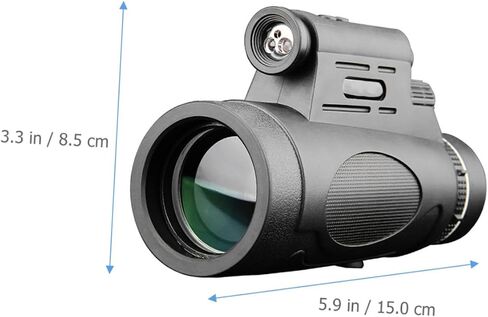 High Magnification Outdoor Monocular Telescope with Focus and Built Light for Camping Hiking and Night Viewing Large Objective Lens for Wide Panoramic View in Saudi Arabia