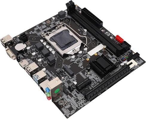 VBESTLIFE B75 Motherboard, 2x8GB DDR3 Memory, LGA 1155 Micro ATX Motherboard, M.2 Nvme NGFF SATA3.0 6Gbs PCIE for Core i3 i5 i7, for E3 V2, for Pentium in Saudi Arabia