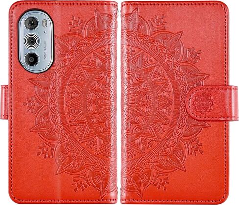 حافظة هاتف Asuwish لهاتف Motorola Edge+ Plus 2022/Edge X30/30 Pro مع واقي شاشة وحزام معصم وزهرة ماندالا وسحاب وحامل بطاقات وفتحة Moto Edge + 5G UW للنساء والفتيات أرجواني in Kuwait