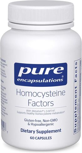 Pure Encapsulations Homocysteine Factors | Supplement to Support Normal Homocysteine Levels and Cardiovascular Health* | 180 Capsules in Saudi Arabia
