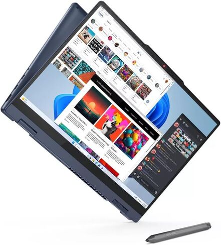 Lenovo IdeaPad 5 2-in-1 Laptop AMD Ryzen™ 5 8645HS Processor 512 GB (gigabyte) Storage 16GB LPDDR5X-6400MHz (Soldered) 14" WUXGA (1920 x 1200) 83DR000KUS (Renewed) in Saudi Arabia
