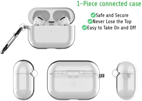 MARBLEFY Custom Name Airpod Pro Case with Keychain and Running Strap Compatible with Apple AirPods Pro in Saudi Arabia