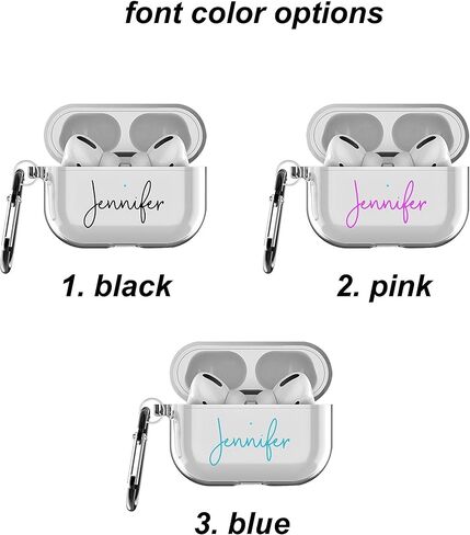 MARBLEFY Custom Name Airpod Pro Case with Keychain and Running Strap Compatible with Apple AirPods Pro in Saudi Arabia
