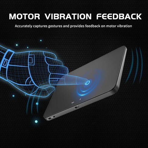 لوحة تتبع الوظائف - اتصال ثلاثي الأوضاع (بلوتوث/2.4 جيجا/USB-C) لوحة تتبع متعددة الوظائف، تدعم التبديل بين الأجهزة المتعددة، إيماءات النظام المدمجة، مناسبة لأنظمة Windows10/11 (أسود) in Kuwait