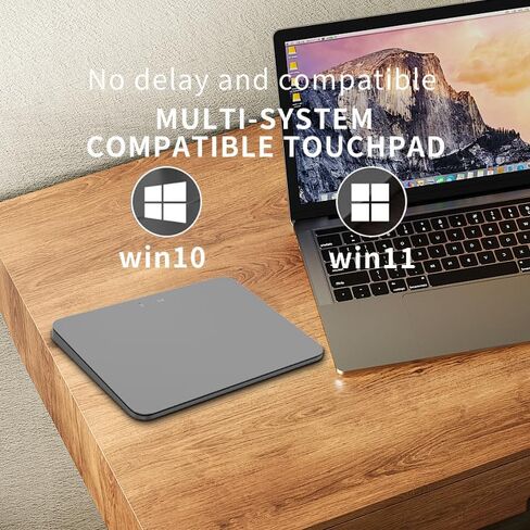 لوحة تتبع الوظائف - اتصال ثلاثي الأوضاع (بلوتوث/2.4 جيجا/USB-C) لوحة تتبع متعددة الوظائف، تدعم التبديل بين الأجهزة المتعددة، إيماءات النظام المدمجة، مناسبة لأنظمة Windows10/11 (أسود) in Kuwait