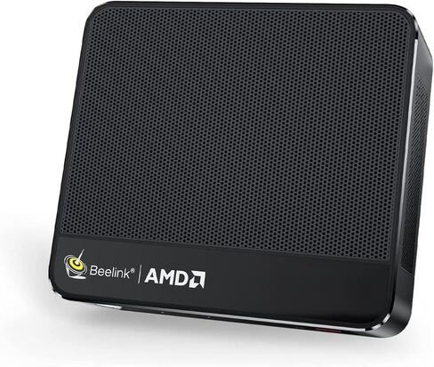 كمبيوتر صغير Beelink EQR6، AMD Ryzen 7 6800U(6nm، 8C/16T) حتى 4.7 جيجا هرتز، كمبيوتر صغير 24 جيجا بايت LPDDR5 RAM 500 جيجا بايت PCIe4.0 SSD، Micro PC 4K@60 هرتز شاشة مزدوجة/PSU مدمج/WiFi6/BT5.2/Office/Home/HTPC/W-11 Pro in Saudi Arabia