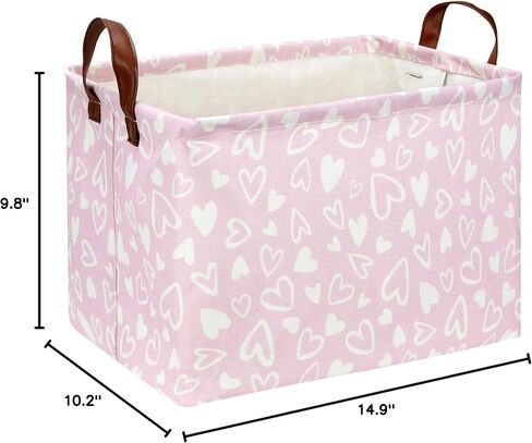 Rectangle Storage Basket with Handles for Kids,Cute Organizer Toy Bin,Gift Basket for Boys and Girls,Room Decor(Fluttering Butterfly) in Saudi Arabia