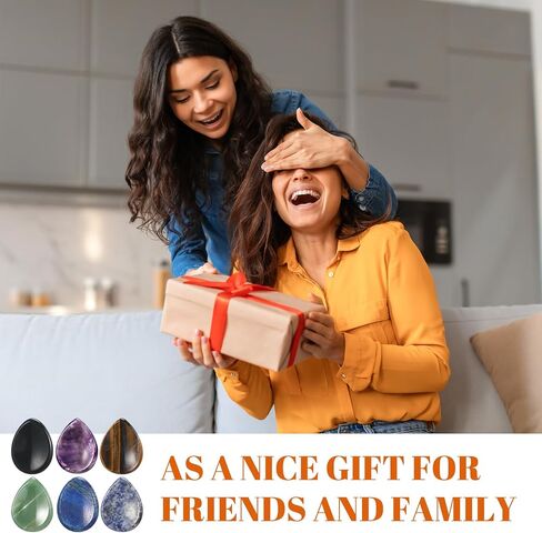 12 Pieces Worry Stones for Anxiety for Kids Black Obsidian Crystal Worry Stones Thumb Small Anxiety Stone Multiple Colors Stress Stone Pocket Palm Stone for Anxiety Stress Relief Meditation in Kuwait