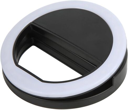 Selfie Ring Light 360 Degrees Lighting Soft Glareless Lighting 0.4in Thick Clamp Widely Used Mini Ring Light for Live Streaming in Saudi Arabia