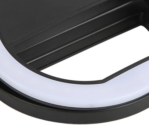 Selfie Ring Light 360 Degrees Lighting Soft Glareless Lighting 0.4in Thick Clamp Widely Used Mini Ring Light for Live Streaming in Saudi Arabia
