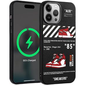 Luxury Cool Phone Case for iPhone 15 Case for Boys Men Basketball Sneaker Design Street Aesthetic Shockproof Designer Case Full Body Drop Protection Compatible with iPhone 15 Case in Saudi Arabia