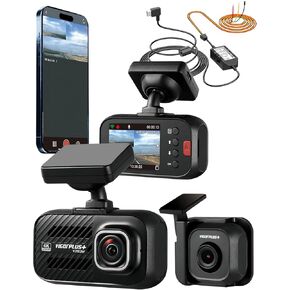 VIGORPLUS V263WRX Dual Dash Cam – 4K Front + 1080P Rear Car Camera with Wi-Fi & GPS, Night Vision, Parking Mode, Loop Recording, G-Sensor, 2" IPS Screen in Kuwait