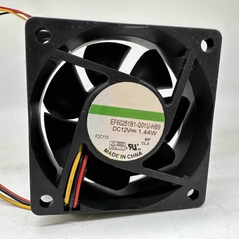EF60251B1-Q01U-HB9 DC 12V 1.44W 60x60x25mm 2-Wire Cooling Fan in Saudi Arabia