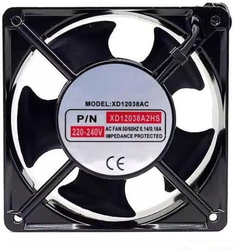 XD12038AC XD12038A2HS AC 220/240V 0.14 / 0.16A 120x120x38mm 2-سلك مروحة التبريد in Saudi Arabia