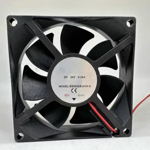 RS8025B24VH-S DC 24V 0.30A 80x80x25mm 2-Wire Cooling Fan in Saudi Arabia