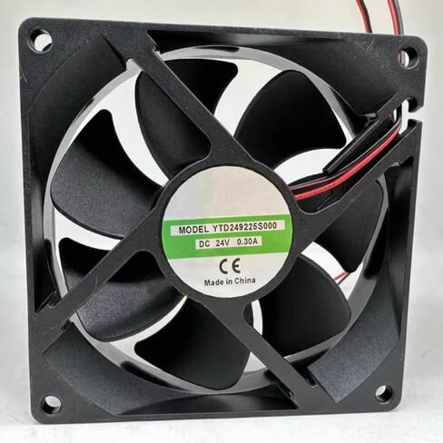 YTD249225S000 DC 24V 0.30A 92x92x25mm مروحة تبريد بسلكين in Saudi Arabia