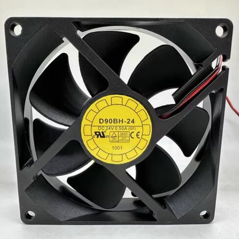 D90BH-24 DC 24V 0.50A 90x90x25mm مروحة تبريد بسلكين in Saudi Arabia