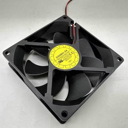 D90BH-24 DC 24V 0.50A 90x90x25mm مروحة تبريد بسلكين in Saudi Arabia