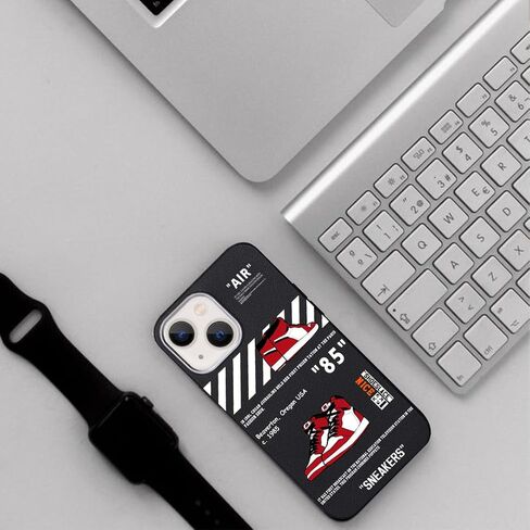 Luxury Cool Phone Case for iPhone 15 Case for Boys Men Basketball Sneaker Design Street Aesthetic Shockproof Designer Case Full Body Drop Protection Compatible with iPhone 15 Case in Saudi Arabia