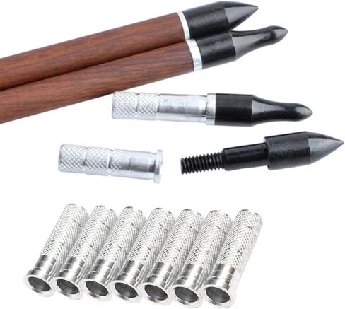 24 Pieces Archery Arrow Aluminum Inserts – 0.2in/6.2mm Replacements for Carbon Arrow Shaft Hunting Accessory​ in Saudi Arabia