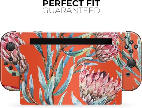 Design Skinz - Compatible with Nintendo DSi XL - Skin Decal Protective Scratch-Resistant Removable Vinyl Wrap Cover - Summer Floral Coral v2 in Saudi Arabia