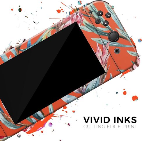 Design Skinz - Compatible with Nintendo DSi XL - Skin Decal Protective Scratch-Resistant Removable Vinyl Wrap Cover - Summer Floral Coral v2 in Saudi Arabia