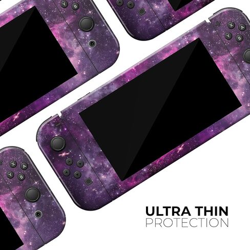 Design Skinz - متوافق مع Nintendo Switch Dock فقط - غطاء حماية من الفينيل قابل للإزالة ومقاوم للخدش - مساحة عميقة أرجوانية نابضة بالحياة in Saudi Arabia