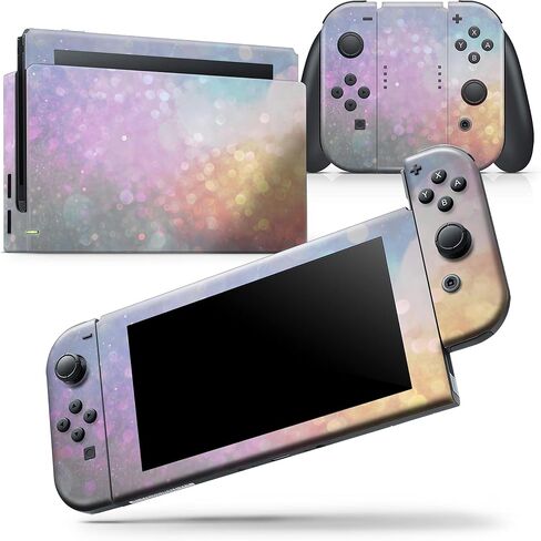 Design Skinz - متوافق مع Nintendo DSi XL - غطاء حماية من الفينيل مقاوم للخدش وقابل للإزالة - مصبوغ بالربط وأجرام سماوية متوهجة غير مركزة in Saudi Arabia