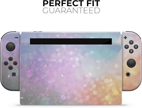 Design Skinz - متوافق مع Nintendo DSi XL - غطاء حماية من الفينيل مقاوم للخدش وقابل للإزالة - مصبوغ بالربط وأجرام سماوية متوهجة غير مركزة in Saudi Arabia