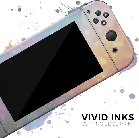 Design Skinz - متوافق مع Nintendo DSi XL - غطاء حماية من الفينيل مقاوم للخدش وقابل للإزالة - مصبوغ بالربط وأجرام سماوية متوهجة غير مركزة in Saudi Arabia